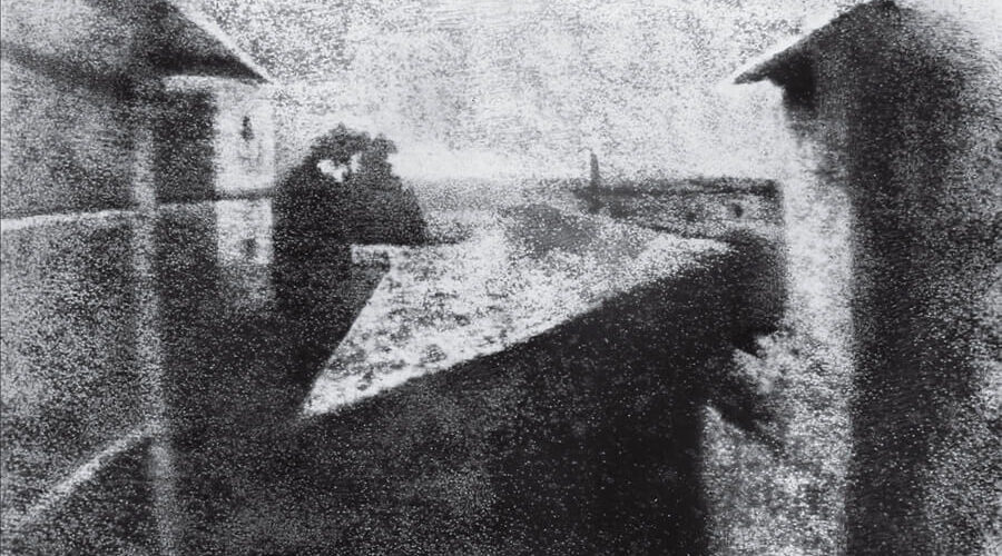 View From The Window At Le Gras – Joseph Nicéphore Niépce (1826)